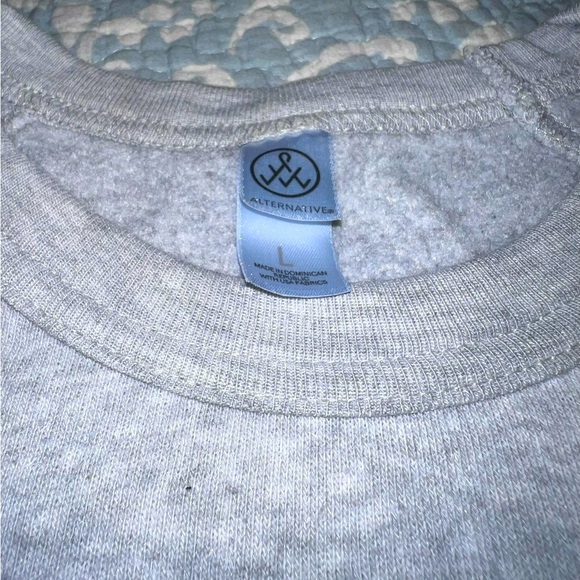 Alternative “Love More” Crew Neck Sweatshirt, Gray, Size L - Picture 3 of 3